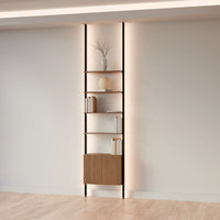 Walnut & black