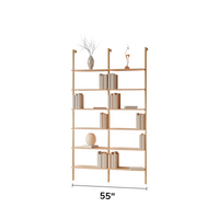 MODTRIM TWO-UNIT Modular Bookcase with Wood Shelves