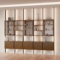MODTRIM FIVE-SECTION Curio & Bookcase Set. 128-137"