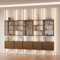 MODTRIM FIVE-SECTION Curio & Bookcase Set. 128-137"