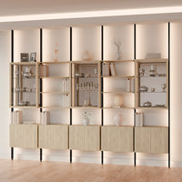 MODTRIM FIVE-SECTION Curio & Bookcase Set. 128-137"