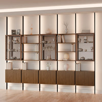 MODTRIM FIVE-SECTION Curio & Bookcase Set. 128-137"