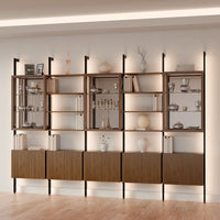 MODTRIM FIVE-SECTION Curio & Bookcase Set. 128-137"