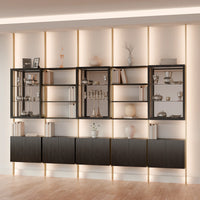 MODTRIM FIVE-SECTION Curio & Bookcase Set. 128-137"