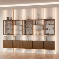MODTRIM FIVE-SECTION Curio & Bookcase Set. 128-137"