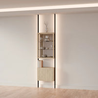 MODTRIM ONE-SECTION CURIO SET. 29"