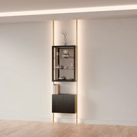 MODTRIM ONE-SECTION CURIO SET. 29"