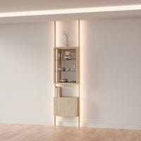 MODTRIM ONE-SECTION CURIO SET. 29"