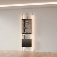 MODTRIM ONE-SECTION CURIO SET. 29"