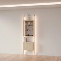 MODTRIM ONE-SECTION CURIO SET. 29"