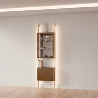 MODTRIM ONE-SECTION CURIO SET. 29"