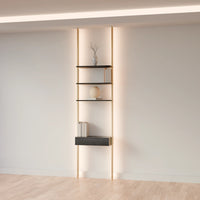 Desk_GoldenCelingMount_WoodBlack_BracketGolden.webp