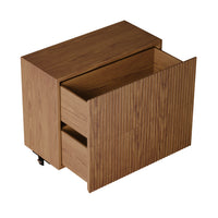 MODTRIM FOUR-UNIT Modular Bookcase with Wood Shelves + Drawers